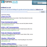 Screen shot of the Britland Computer Services Ltd website.