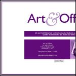 Screen shot of the Art & Office website.
