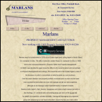 Screen shot of the Marlan Technologies Ltd website.