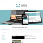 Screen shot of the Design Extreme Ltd website.
