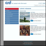 Screen shot of the C R D Records Ltd website.