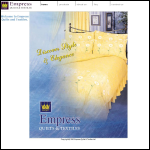 Screen shot of the Empress Quilts & Textiles Ltd website.