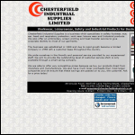 Screen shot of the Chesterfield Industrial Supplies Ltd website.