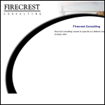 Screen shot of the Firecrest Consulting Ltd website.