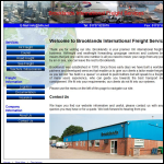 Screen shot of the Brooklands International Freight Services Ltd website.