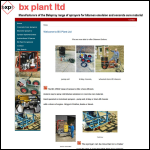 Screen shot of the BX Plant Ltd website.
