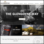 Screen shot of the Glengoyne Distillery website.