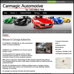 Screen shot of the Car Magic website.