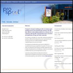 Screen shot of the Prospool Ltd website.