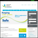 Screen shot of the Legionella Control Association website.