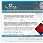 Screen shot of the Advance Industrial Finishers Ltd website.