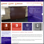 Screen shot of the Loddon Door Services Ltd website.