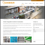 Screen shot of the Amber Integrated Controls & Automation Ltd website.