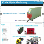Screen shot of the Chris Kilpin Machinery website.