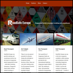Screen shot of the Roadsafe Europe Ltd website.