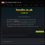 Screen shot of the The Needle Co. Ltd website.