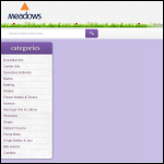 Screen shot of the Meadows Aromatherapy Products (Earth Blends Ltd) website.