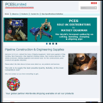 Screen shot of the PCES Ltd website.