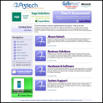 Screen shot of the Aztech Microcentres Ltd website.