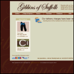 Screen shot of the J & C Gibbins website.
