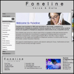 Screen shot of the Foneline website.