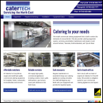 Screen shot of the Catertech website.
