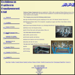 Screen shot of the Robinson Pattern Equipment Ltd website.