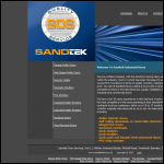 Screen shot of the Sandtek Door Services Ltd website.