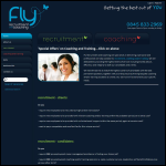 Screen shot of the Fly Recruitment & Training website.