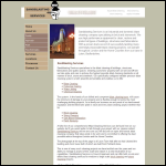 Screen shot of the Sandblasting Services website.