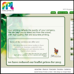 Screen shot of the Farleys Printers Ltd website.
