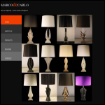 Screen shot of the Marco De Carlo website.