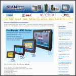 Screen shot of the Siam Control & Automation website.