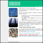 Screen shot of the Green Dimension Ltd website.