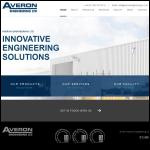 Screen shot of the Averon Engineering Ltd website.