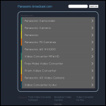 Screen shot of the Panasonic Broadcast Europe Ltd website.