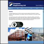 Screen shot of the Compass Engineering Ltd website.