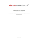 Screen shot of the Climate Control Southern Ltd website.