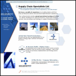 Screen shot of the Supply Chain Specialists Ltd website.