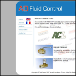 Screen shot of the A D Fluid Control website.