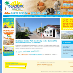 Screen shot of the Beachside Holiday Park website.