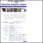 Screen shot of the Starpoint Adaptive Optics Ltd website.