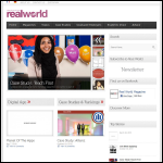 Screen shot of the Real World Magazine website.