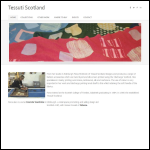 Screen shot of the Tessuti website.
