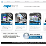 Screen shot of the Expostand Ltd website.