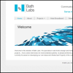 Screen shot of the Bath Labs Ltd website.