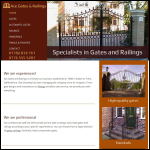Screen shot of the Ace Gates and Railings website.