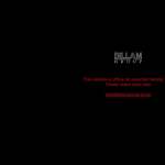 Screen shot of the Billam Contracts website.