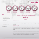 Screen shot of the Promoveo Ltd website.