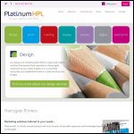 Screen shot of the Platinum Print Ltd website.
